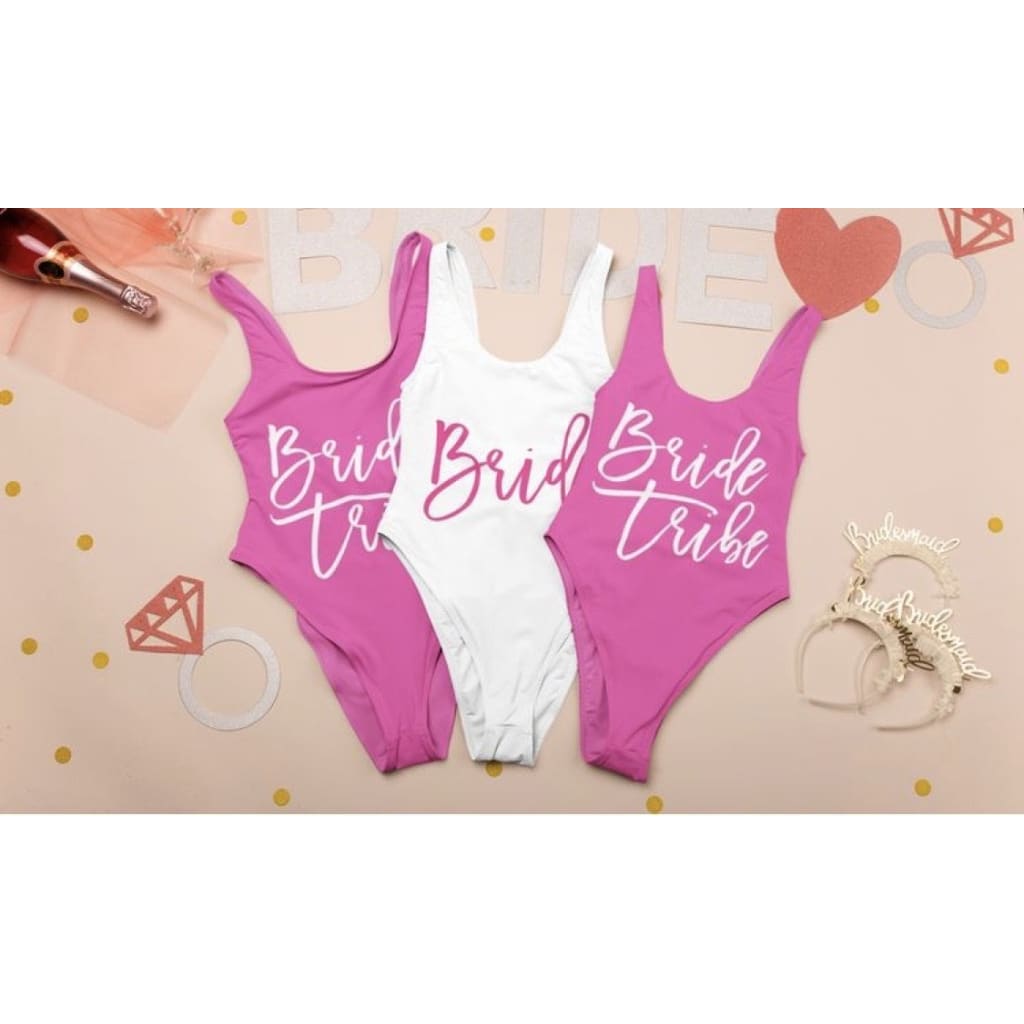 Hot Pink Tribe Bachelorette Swimsuit