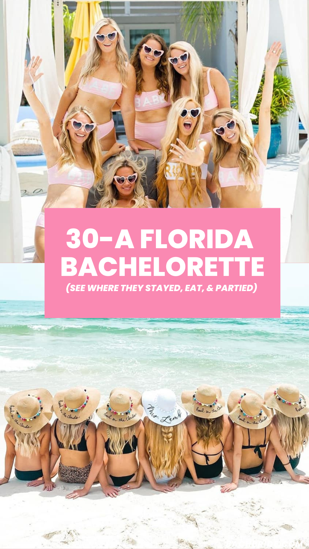30A Florida bachelorette party 