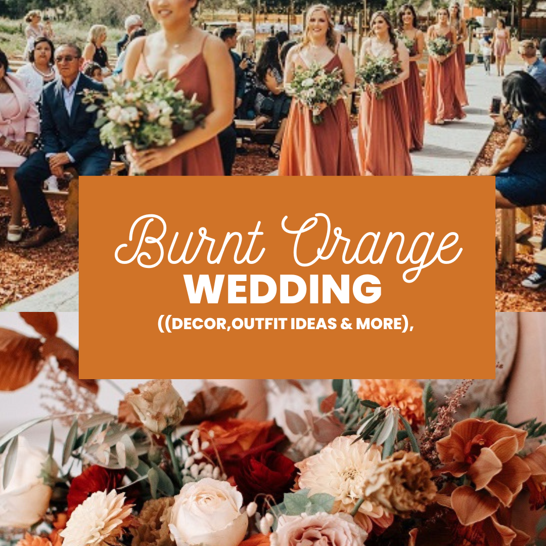 burnt orange wedding