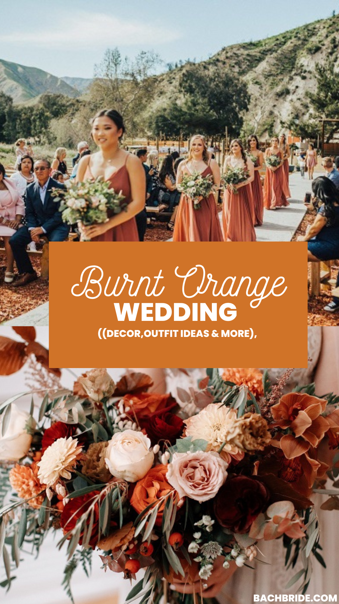 burnt orange wedding