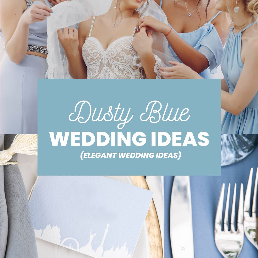 elegant dusty blue wedding decor