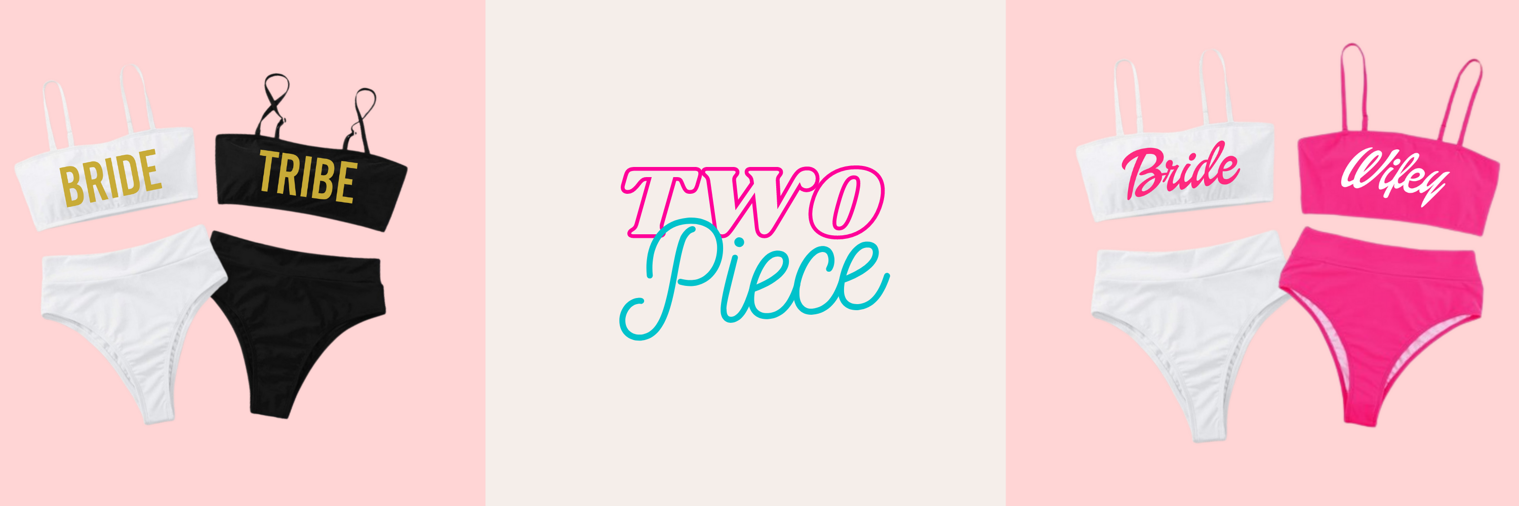 two piece bachelorette party swimsuits