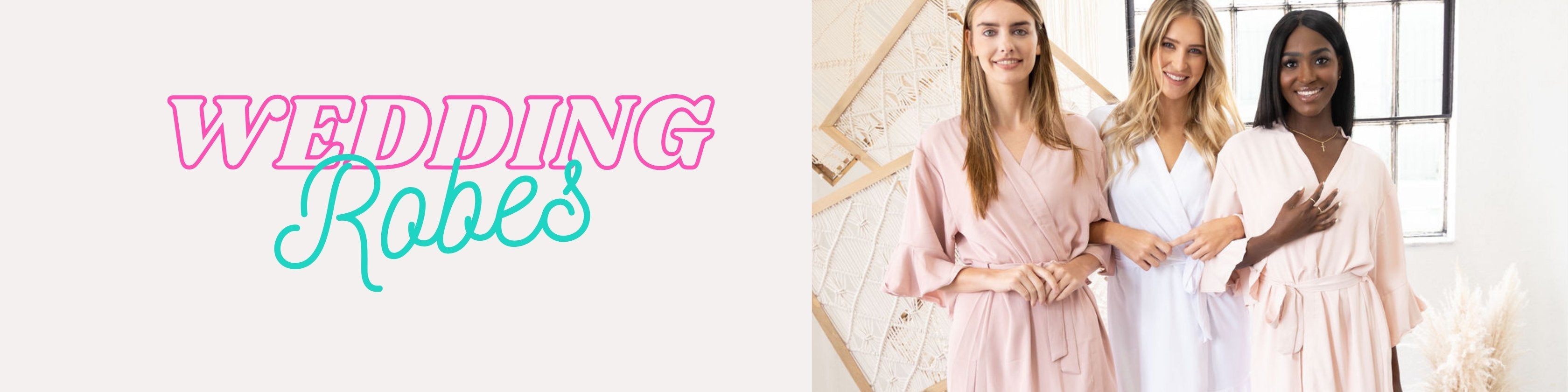 Bride and Bridesmaid Robes for Getting Ready 