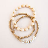 Mom Beaded Bracelet