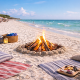 destin beach bonfire 