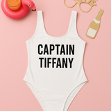 Nautical bachelorette party swimsuit 