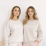 Wifey Embroidered Sweatshirt
