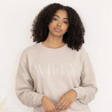 Wifey Embroidered Sweatshirt