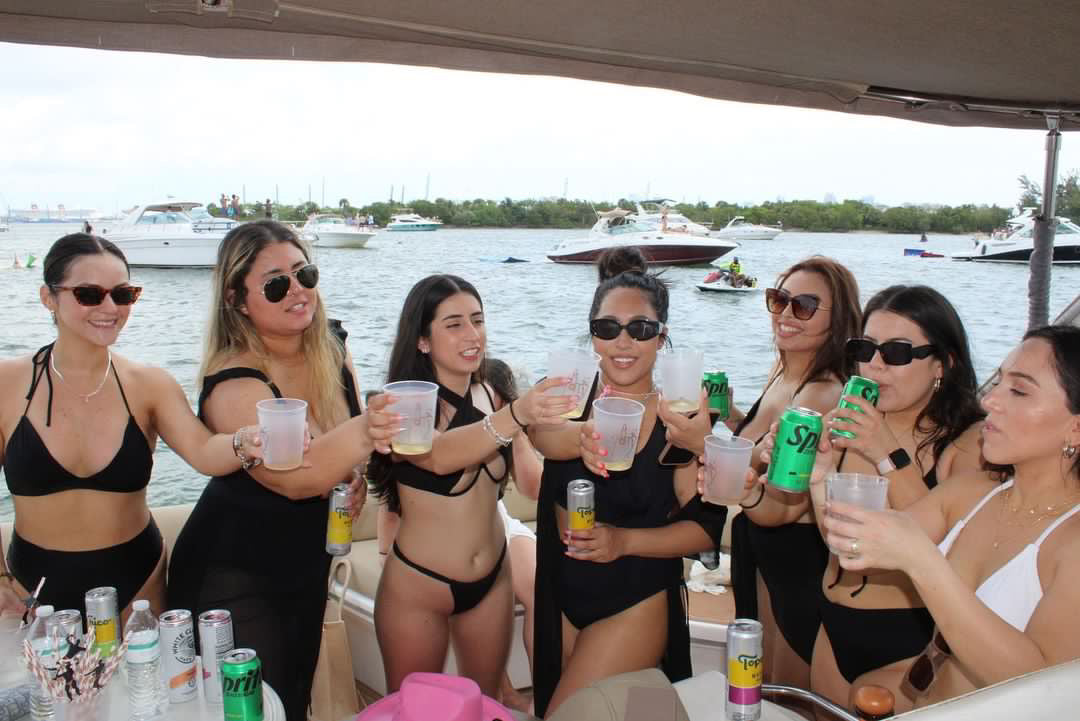Pink Party Boat Miami Bachelorette Cruise