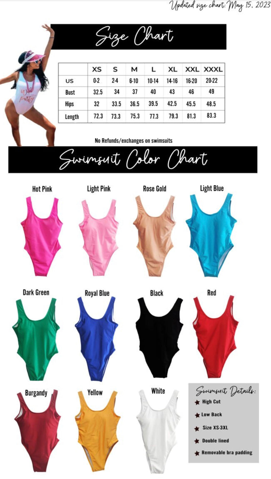 Barbie bachelorette party swimsuits
