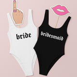Bridesmaid bachelorette swimsuit
