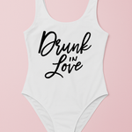 Drunk in love bachelorette party swimsuit