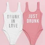 Drunk in love bachelorette party swimsuit