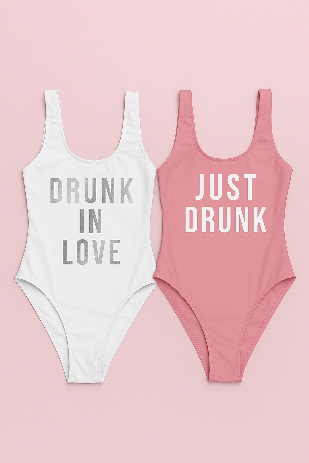 Drunk in love bachelorette party swimsuit