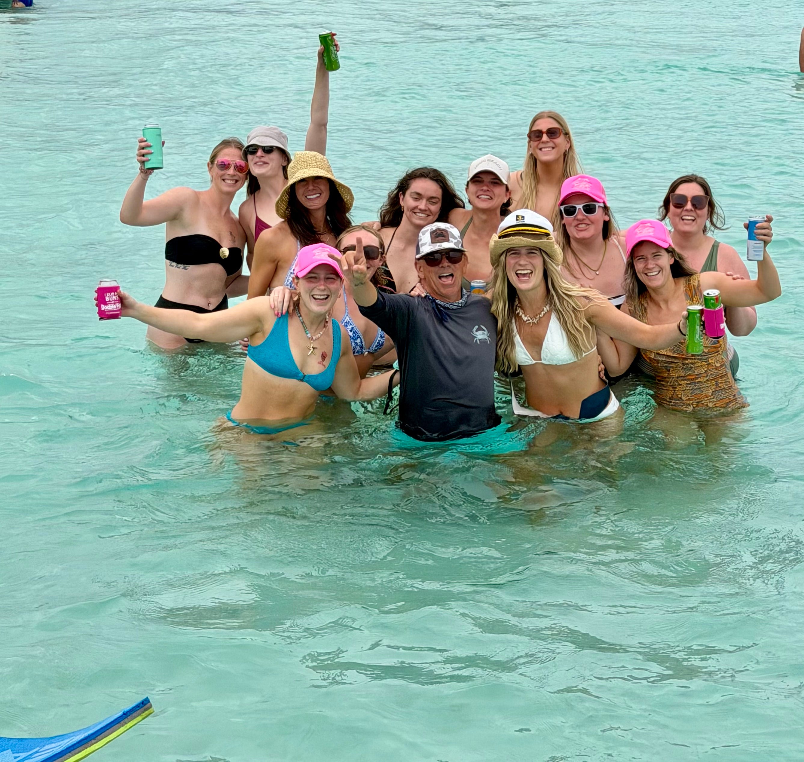 Pontoon Boat Day with Two Slides & Party Vibes