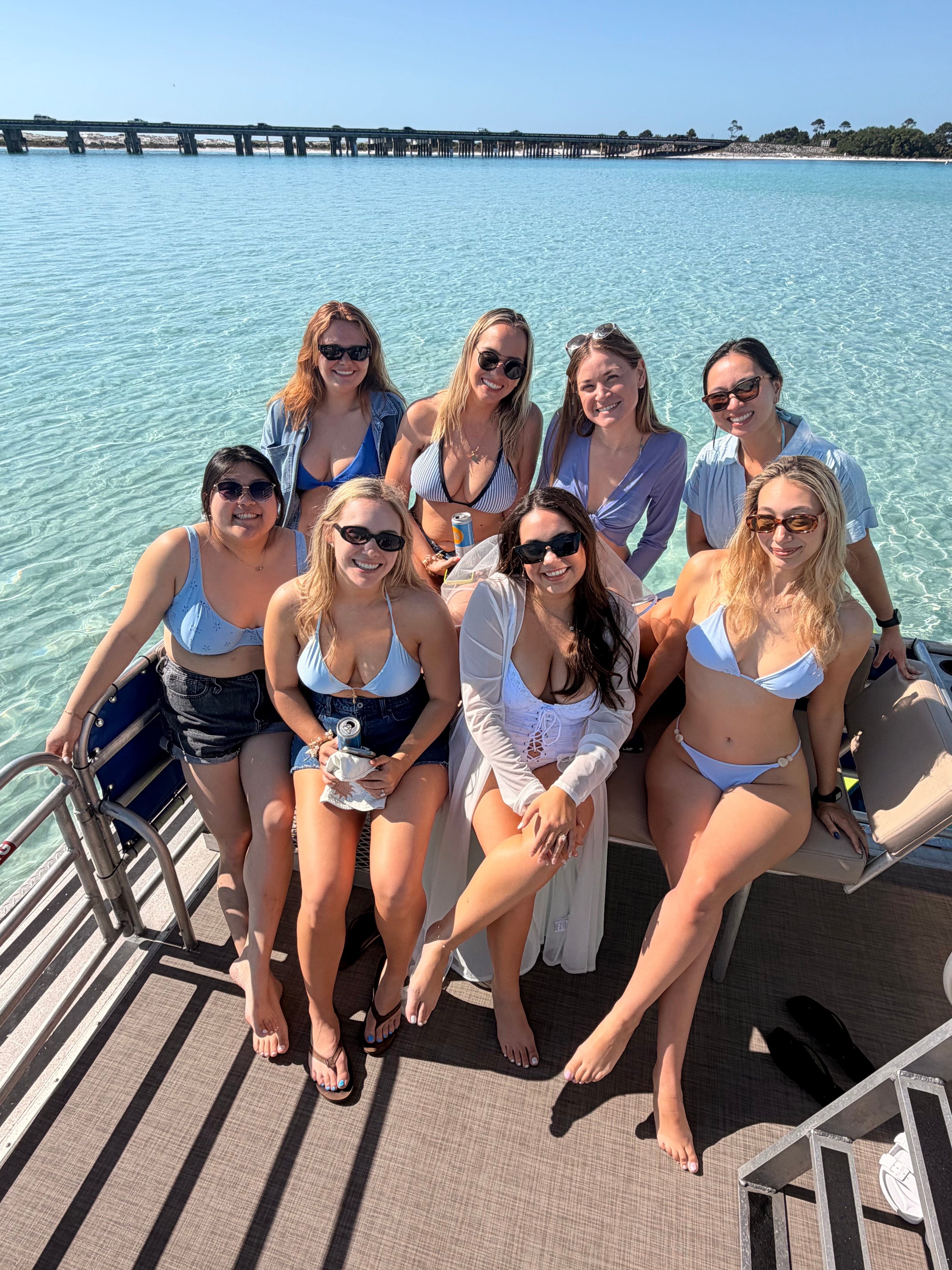 Pontoon Boat Day with Two Slides & Party Vibes