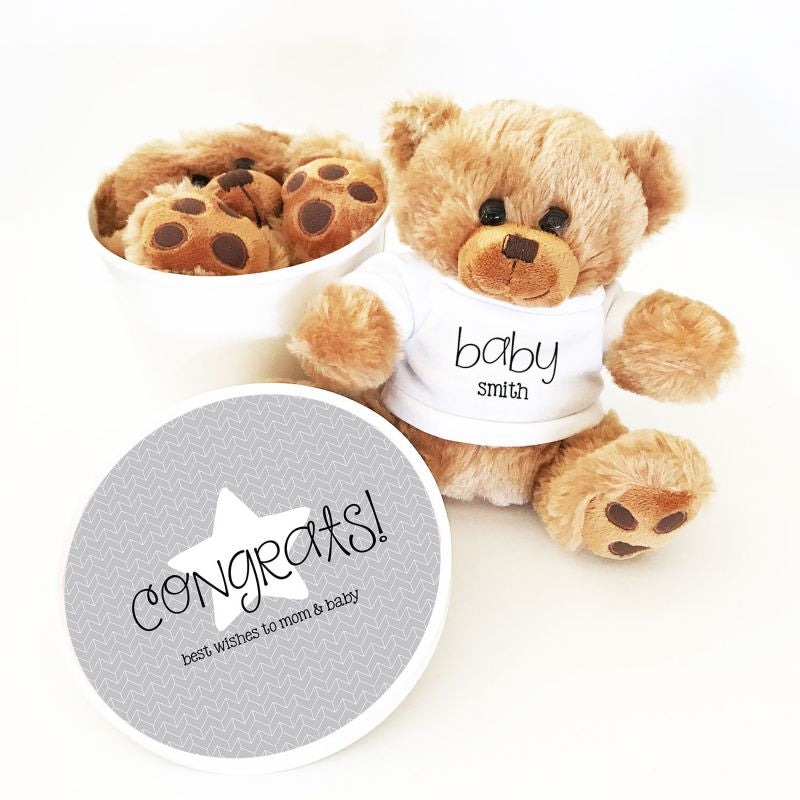 Personalized Baby Shower Teddy Bear