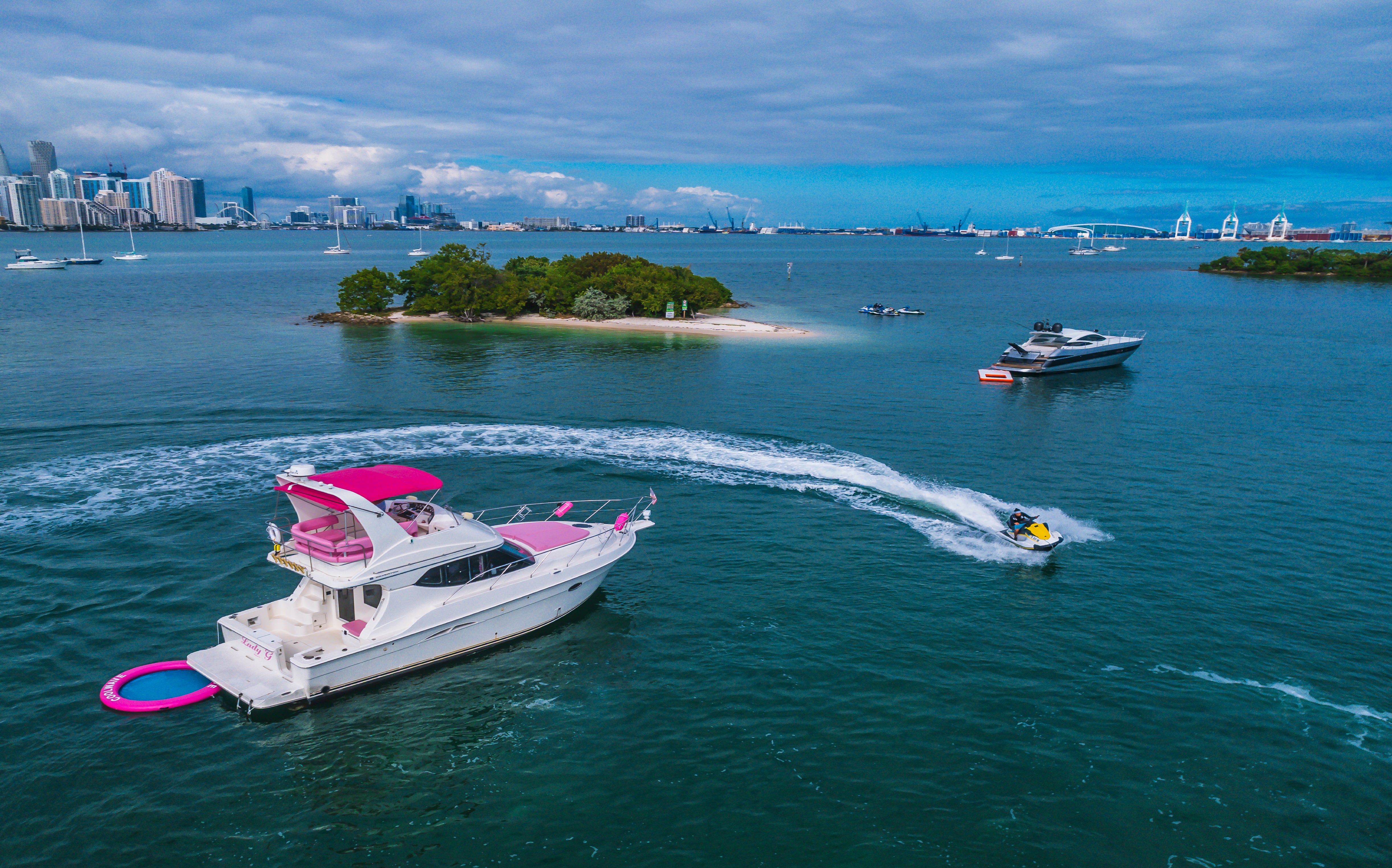 Pink Party Boat Miami Bachelorette Cruise