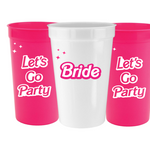 barbie bachelorette party cups