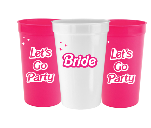 barbie bachelorette party cups