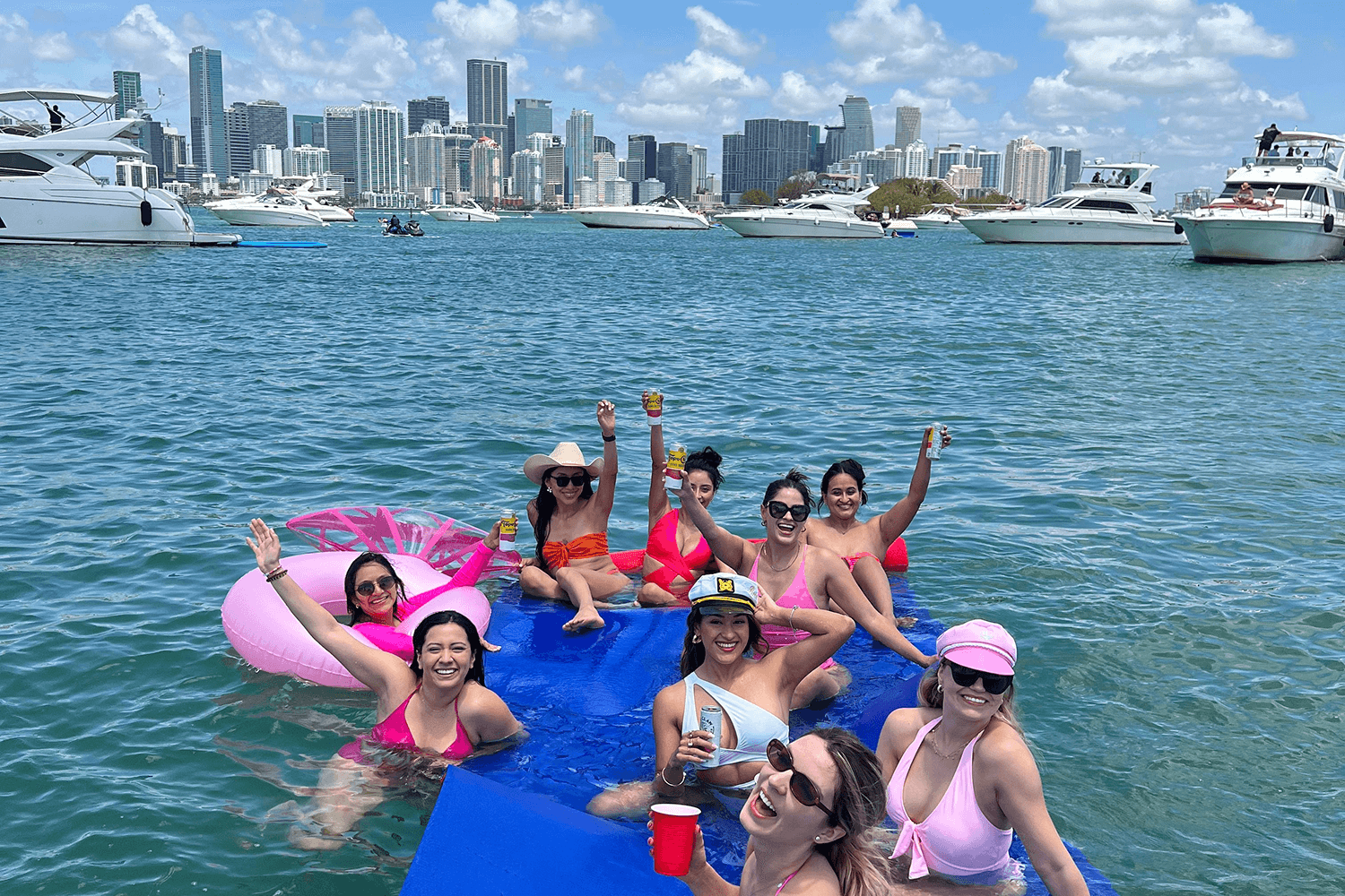 Pink Party Boat Miami Bachelorette Cruise