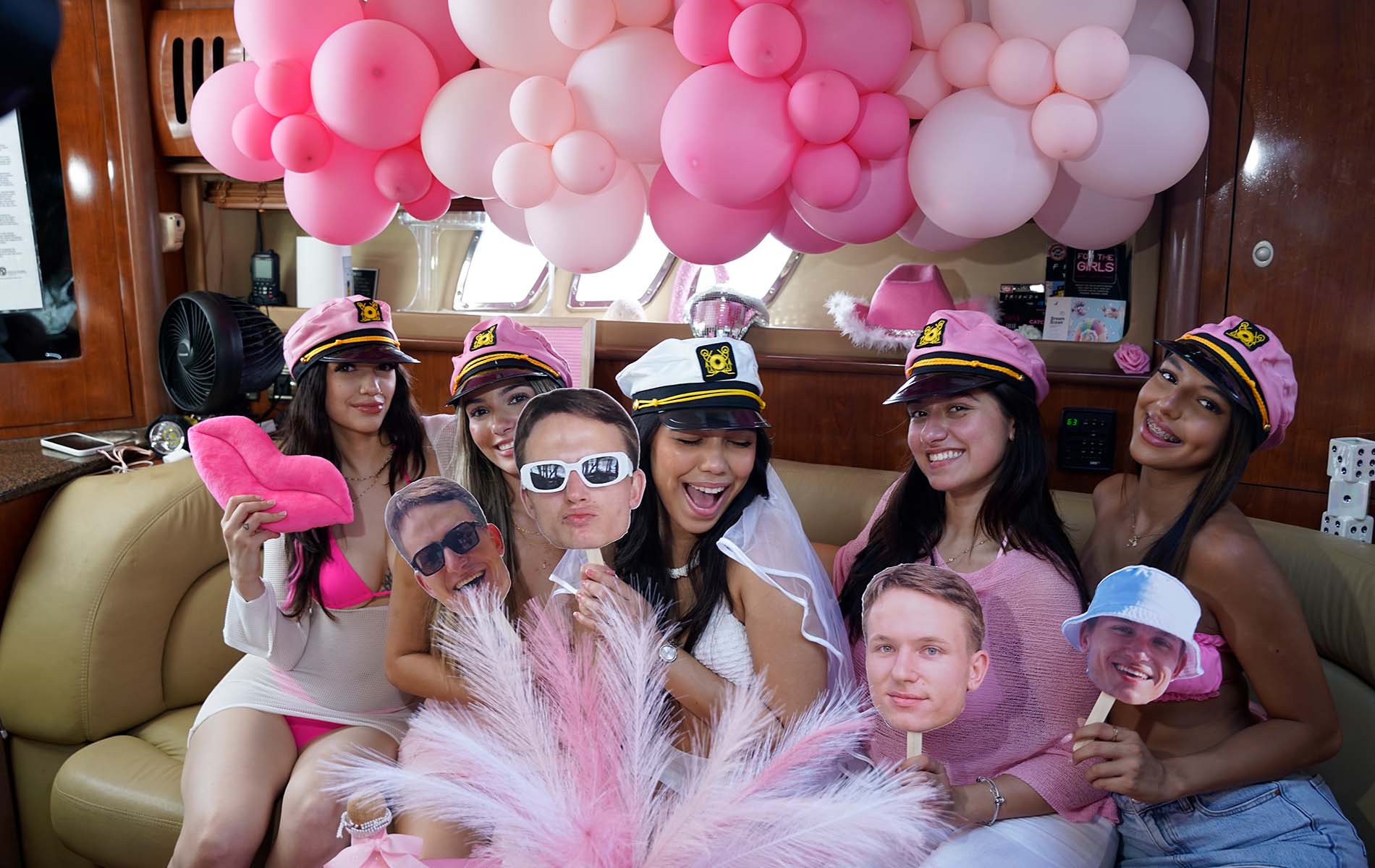 Pink Party Boat Miami Bachelorette Cruise