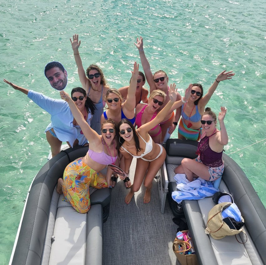 30A Pontoon Rental bachelorette party boat