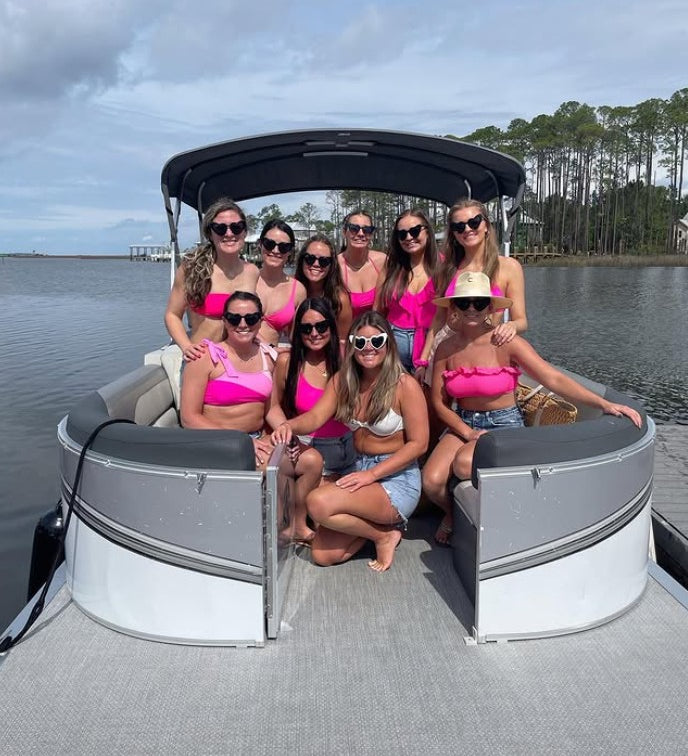 30A Pontoon Rental bachelorette party boat