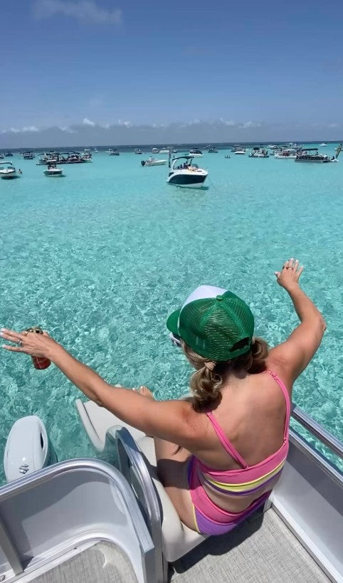30A Pontoon Rental bachelorette party boat