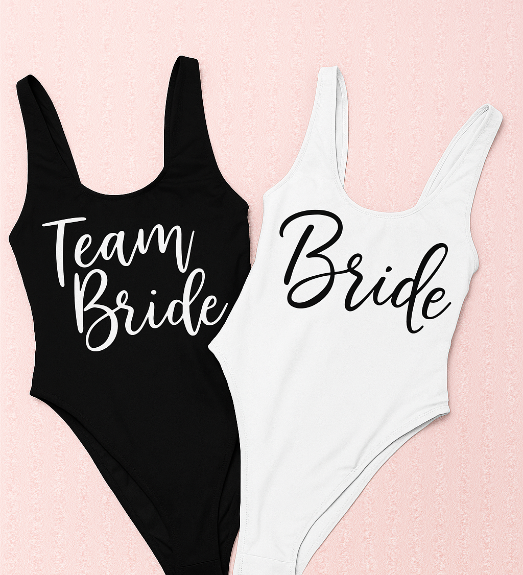Team bride bachelorette party swimsuit