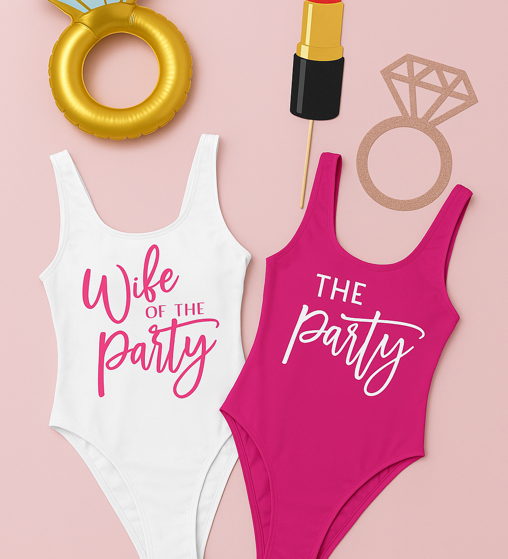 Wife of the Party Bachelorette Party Swimsuit - Swimsuit
