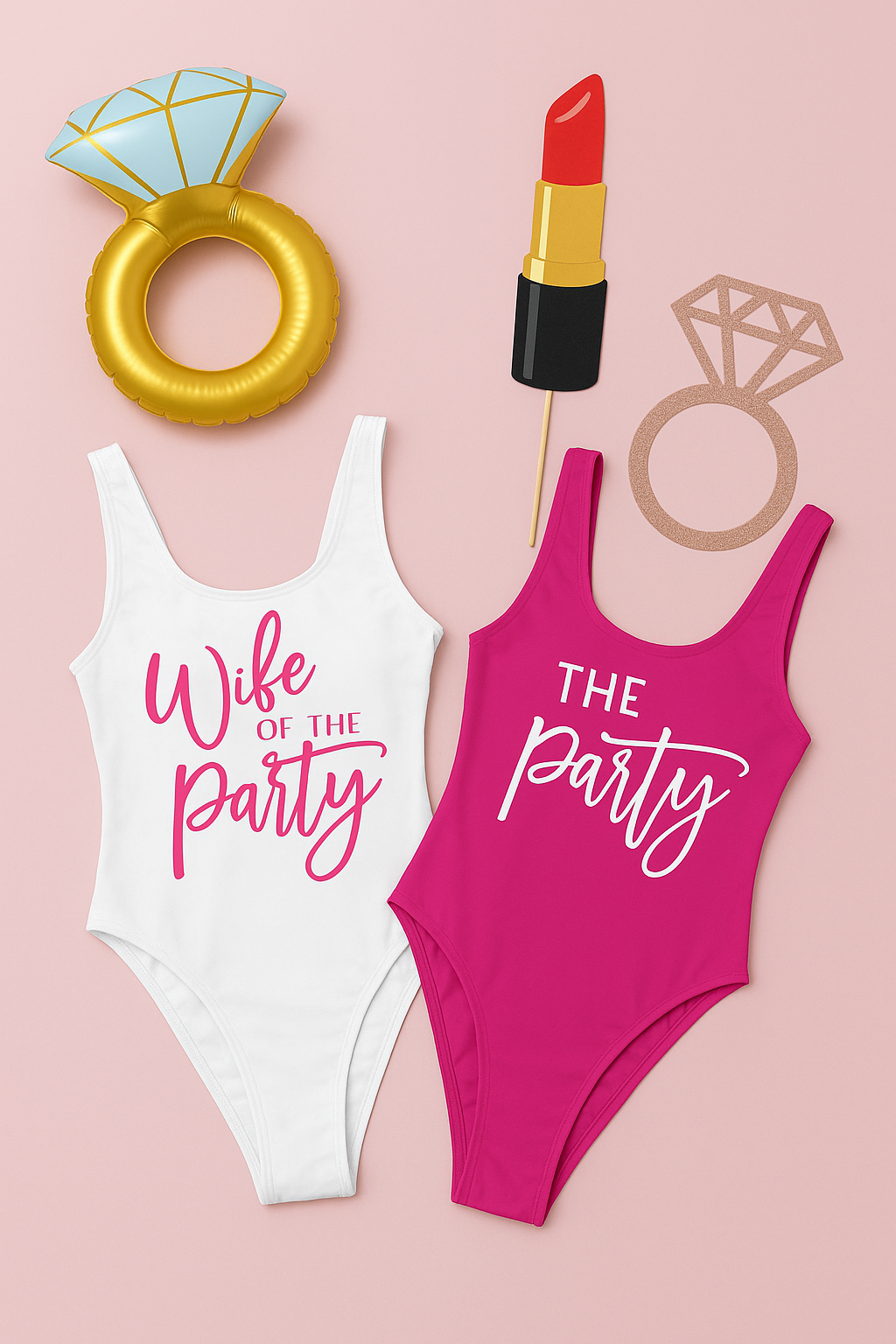 Wife of the Party Bachelorette Party Swimsuit - Swimsuit