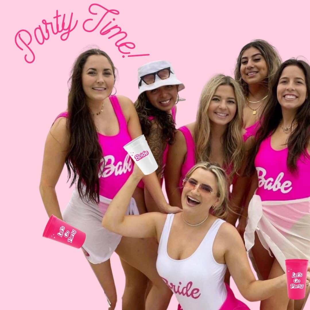 barbie bachelorette party cups