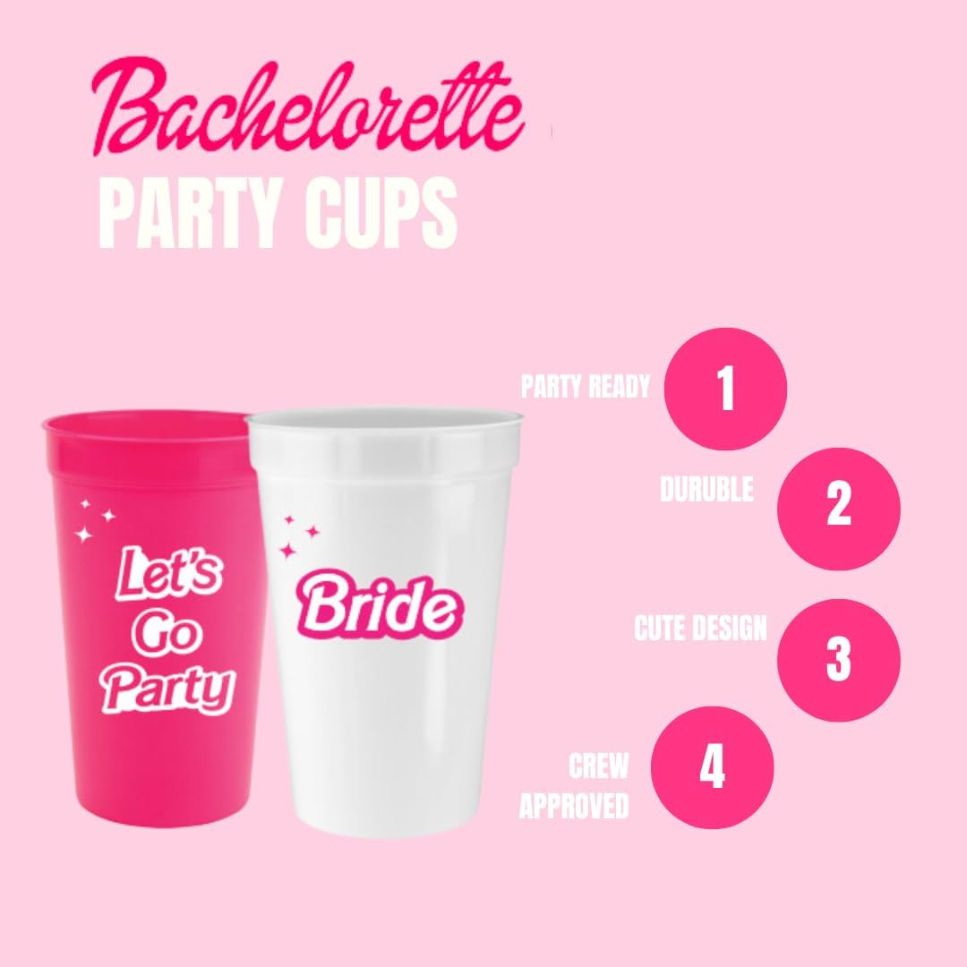 barbie bachelorette party cups