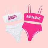 Barbie bachelorette party swimsuits (Two Piece)