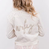 Classic Pearl Beaded Wifey Jacket