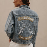 Till Death Pinky Promise Denim Jacket