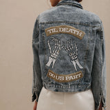 Till Death Pinky Promise Denim Jacket