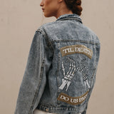 Till Death Pinky Promise Denim Jacket