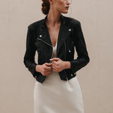 Till Death Botanical Leather Jacket