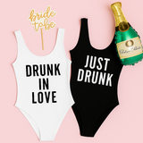 drunk in love bachelorette party swmsuit