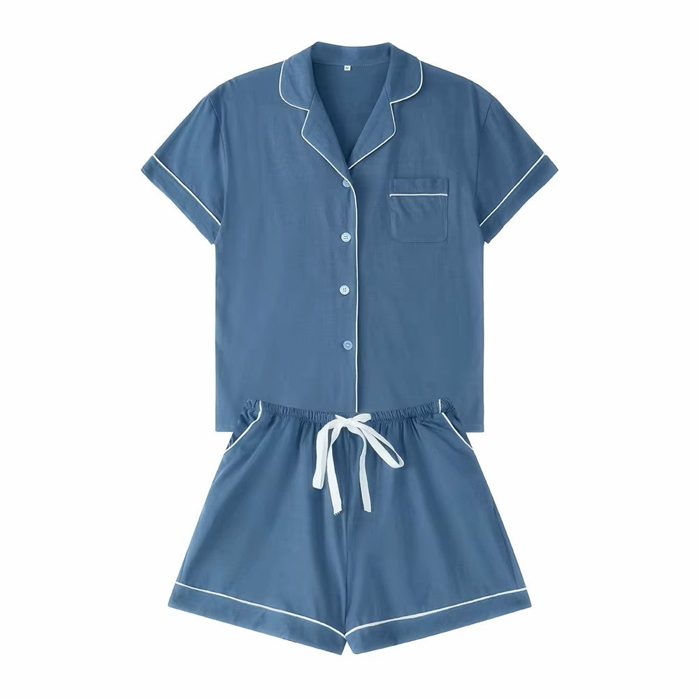 Navy Cotton Bridesmaid Pajamas