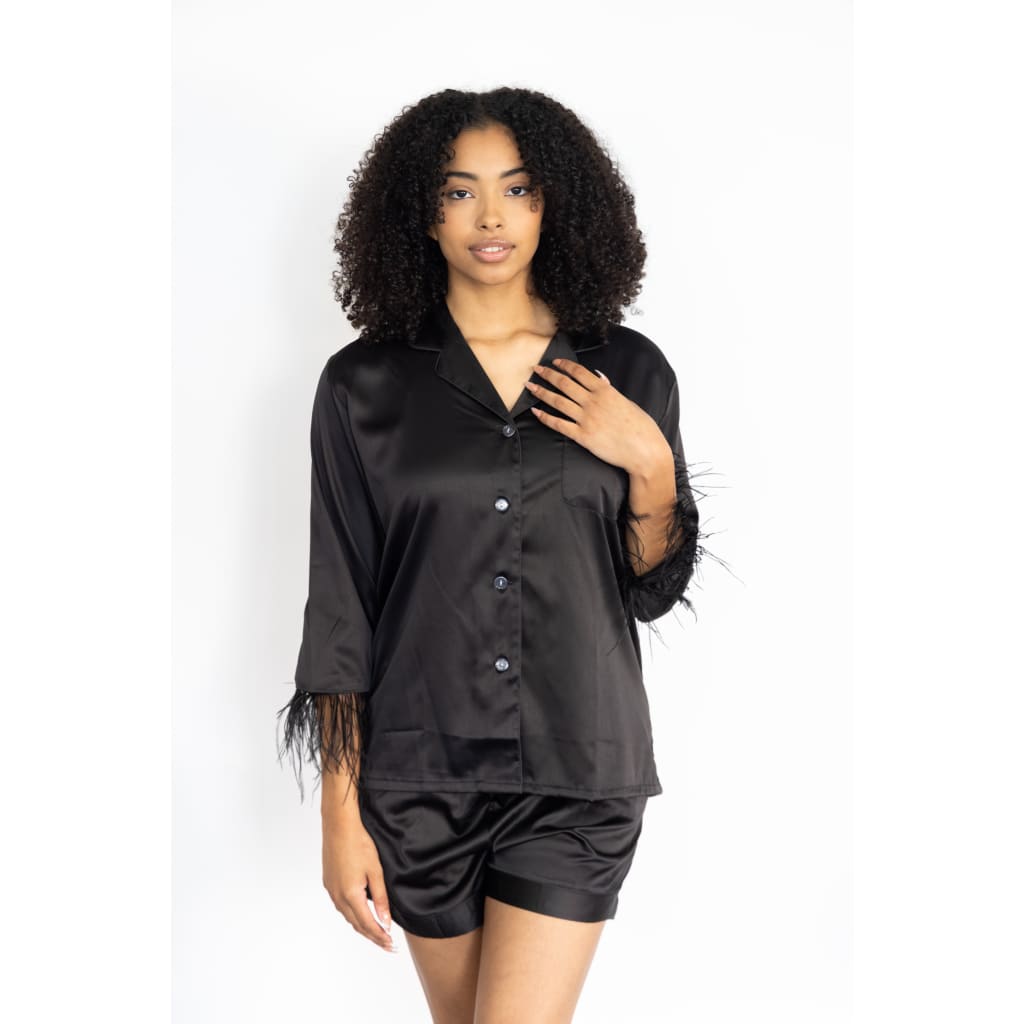 Feather Pajamas Set Short - Feather Pajamas Set Short | Bach