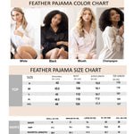 Feather Pajamas Shortie Set - Feather Pajamas Shortie Set |