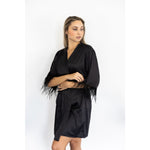 Feather Robes Blush - Regular / Black
