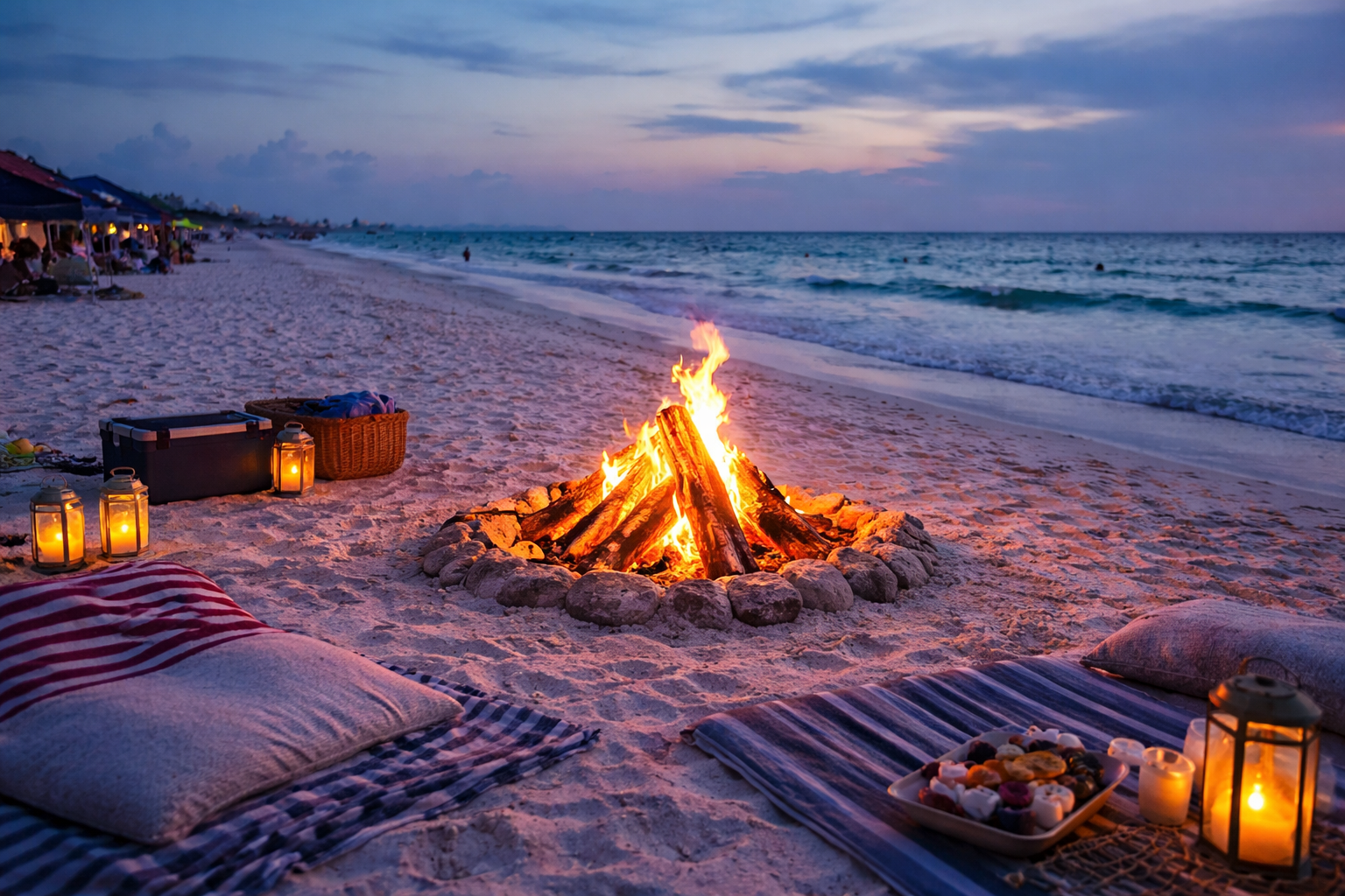 destin beach bonfire