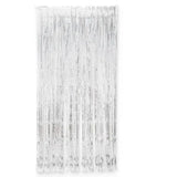 Metallic Silver Fringe Curtain