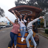 pedal pub st pete bride with heart sunglasses