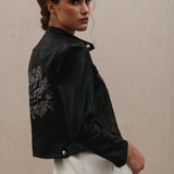 Till Death Botanical Leather Jacket