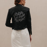 Till Death Botanical Leather Jacket